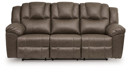 Lowilla - 2 Pc. - Reclining Sofa And Loveseat - Driftwood
