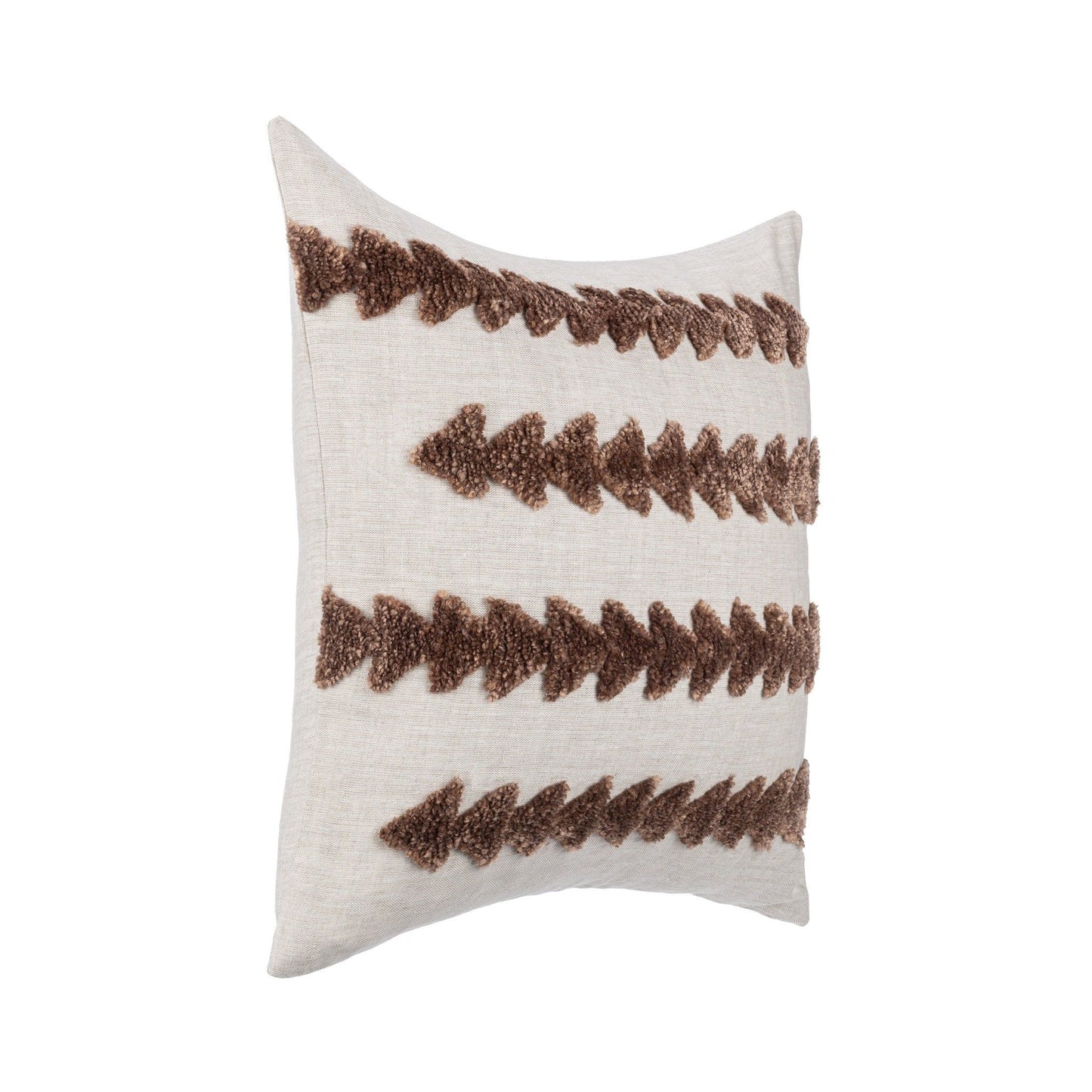 Essay - 22" x 22" LN Pillow - Frothed Brown