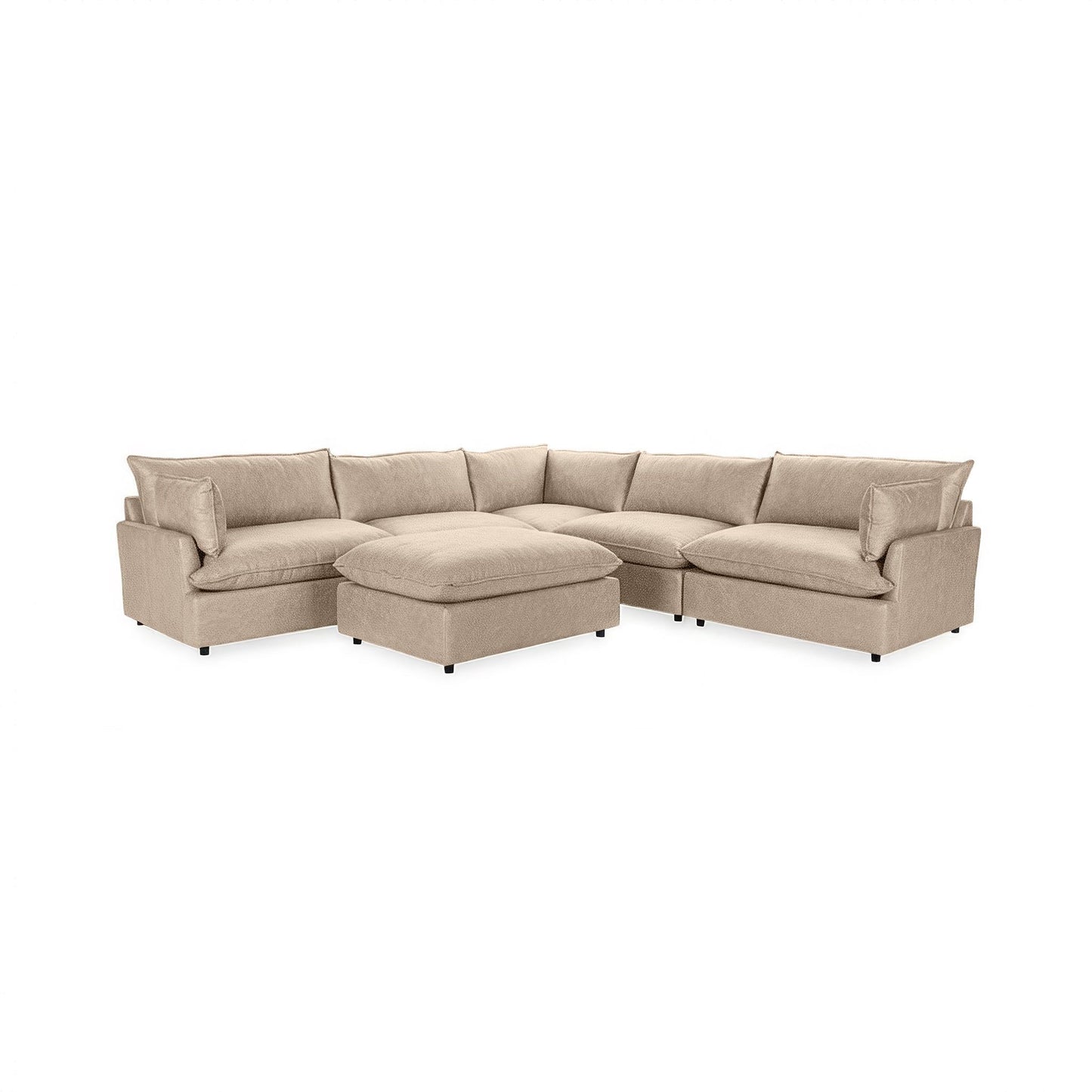 Caplan - 6 Piece Modular Sectional With Ottoman