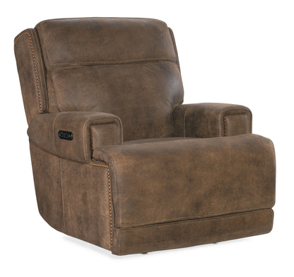 Wheeler - Power Recliner With Power Headrest - Dark Brown