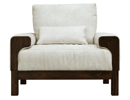 Raramuri - Armchair - White / Dark Brown