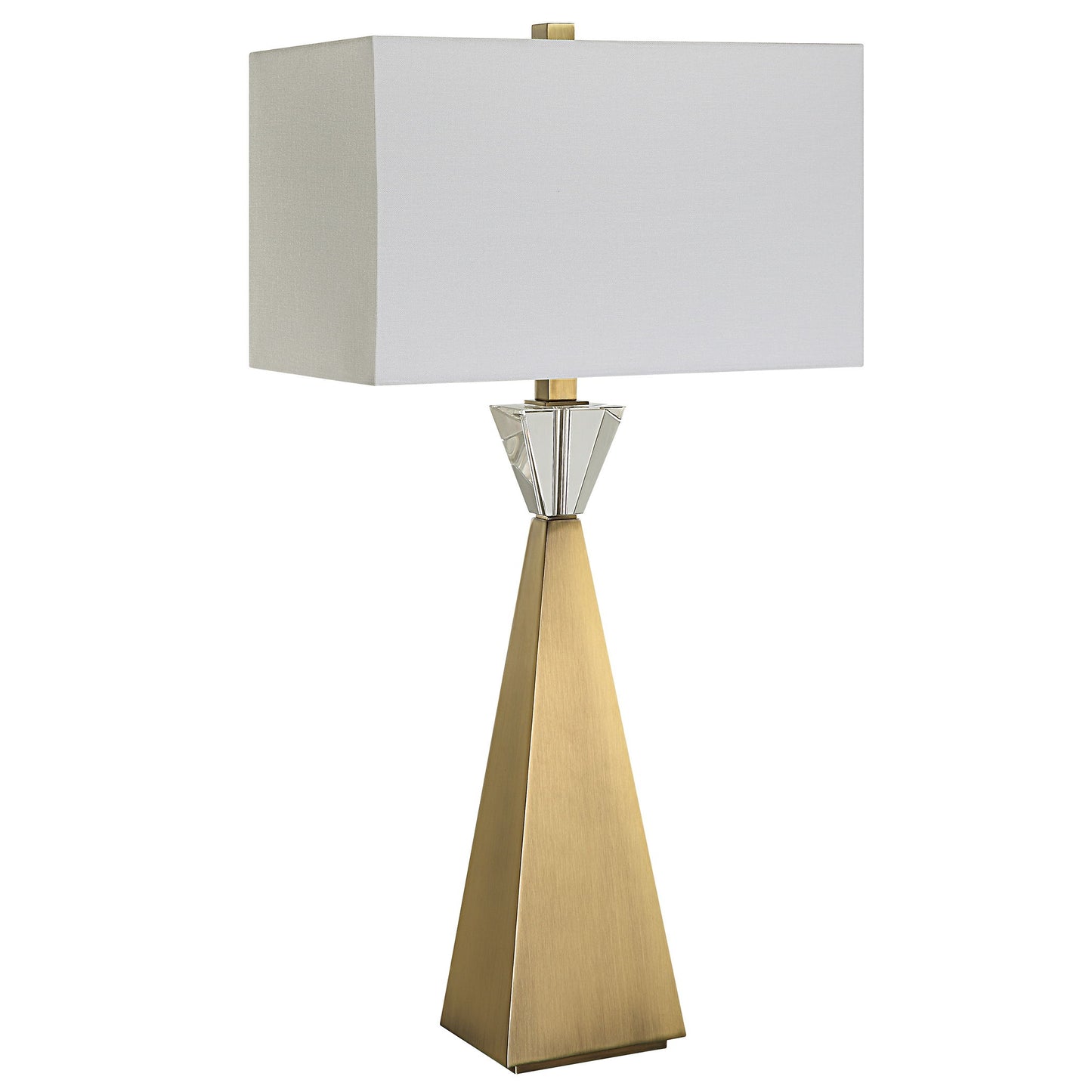 Arete - Modern Brass Table Lamp - Gold