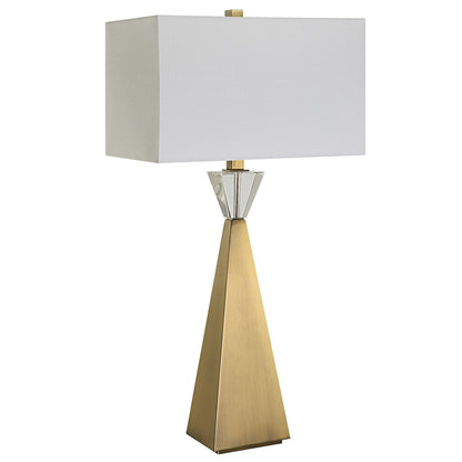 Arete - Modern Brass Table Lamp - Gold