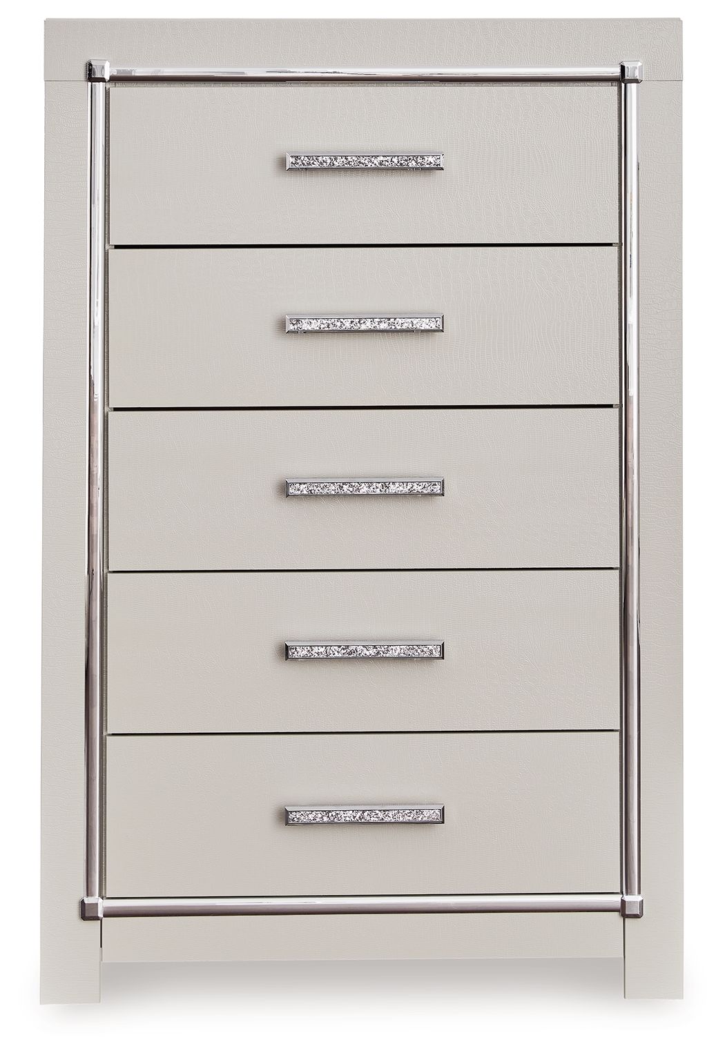 Zyniden - Silver - Five Drawer Chest