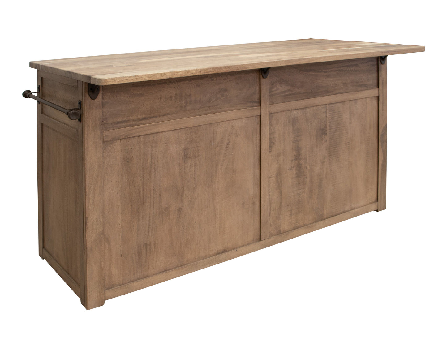Natural Parota - Kitchen Island - Brown Cappuccino