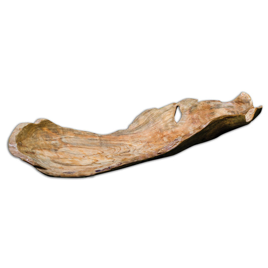 Teak - Leaf Bowl - Light Brown