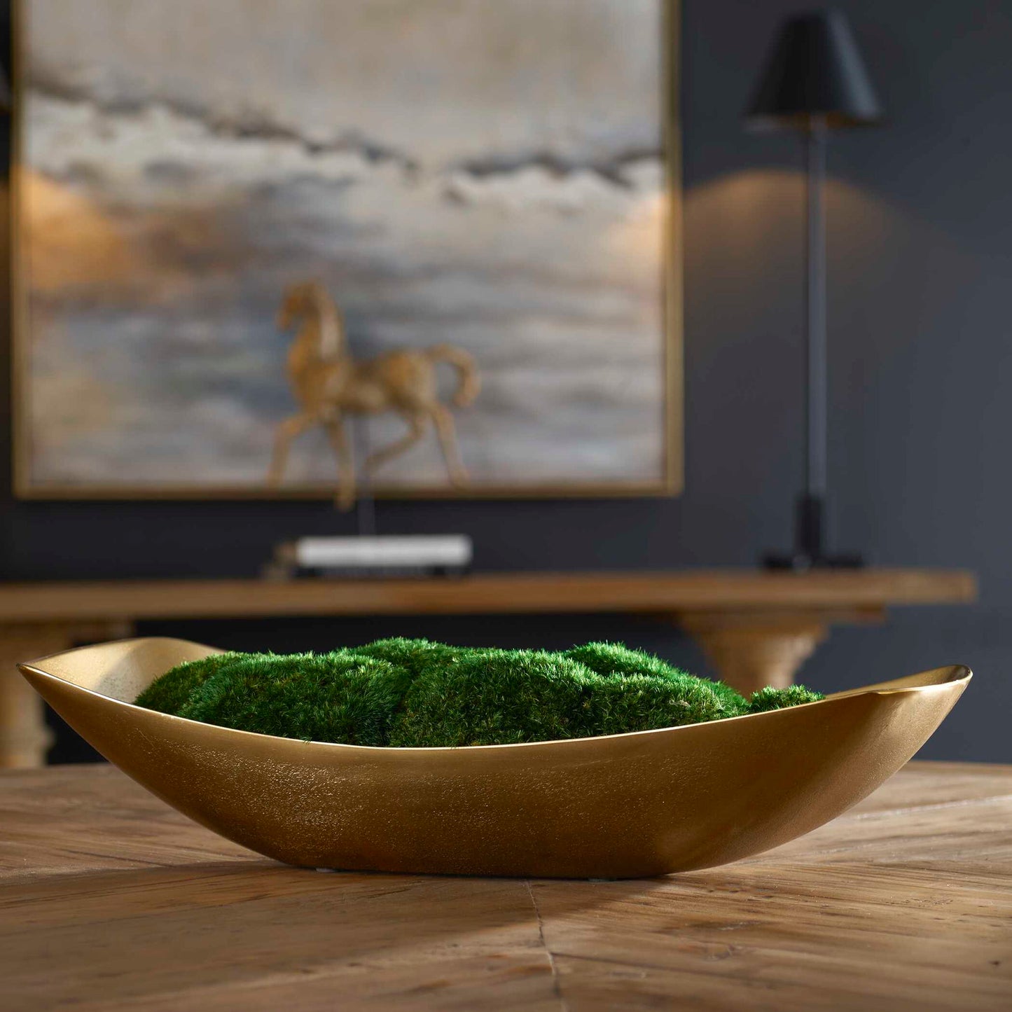 Venice - Moss Centerpiece - Gold