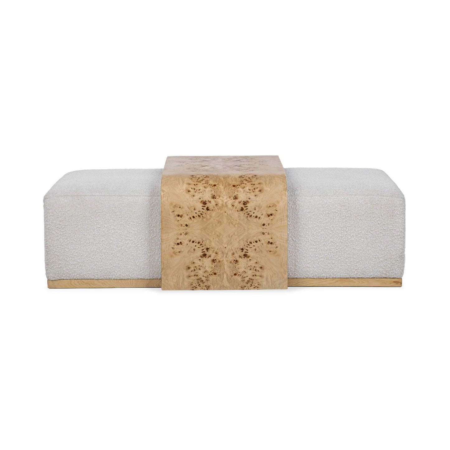 Kenan - Rectangle Ottoman Coffee Table - Creamy Ivory