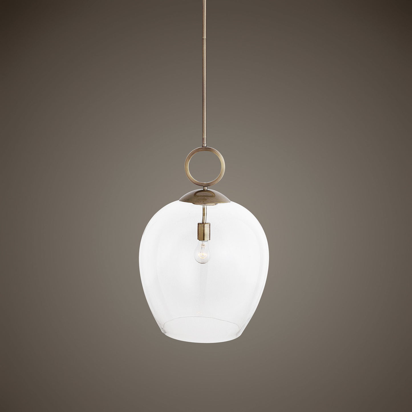 Calix - Large Blown Glass 1 Light Pendant - White