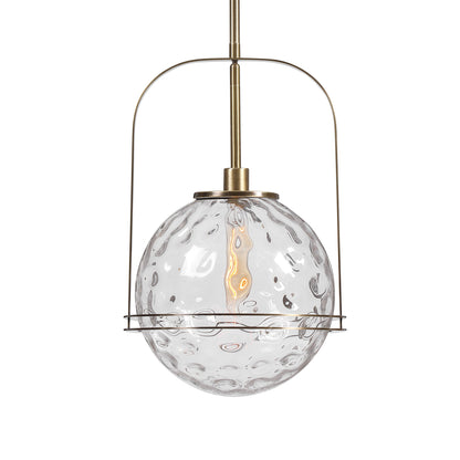 Mimas - 1 Light Globe Pendant - Gold