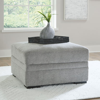 Casselbury - Ottoman With Storage - Cement