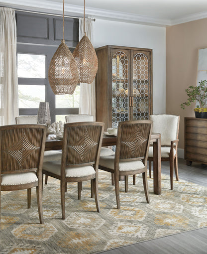 Sundance - Carved Back Side Chair (Set of 2) - Beige / Light Brown