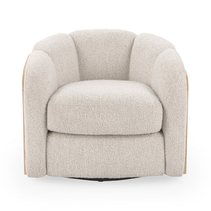 Daisy - Upholstered Swivel Chair - Coastal Sand