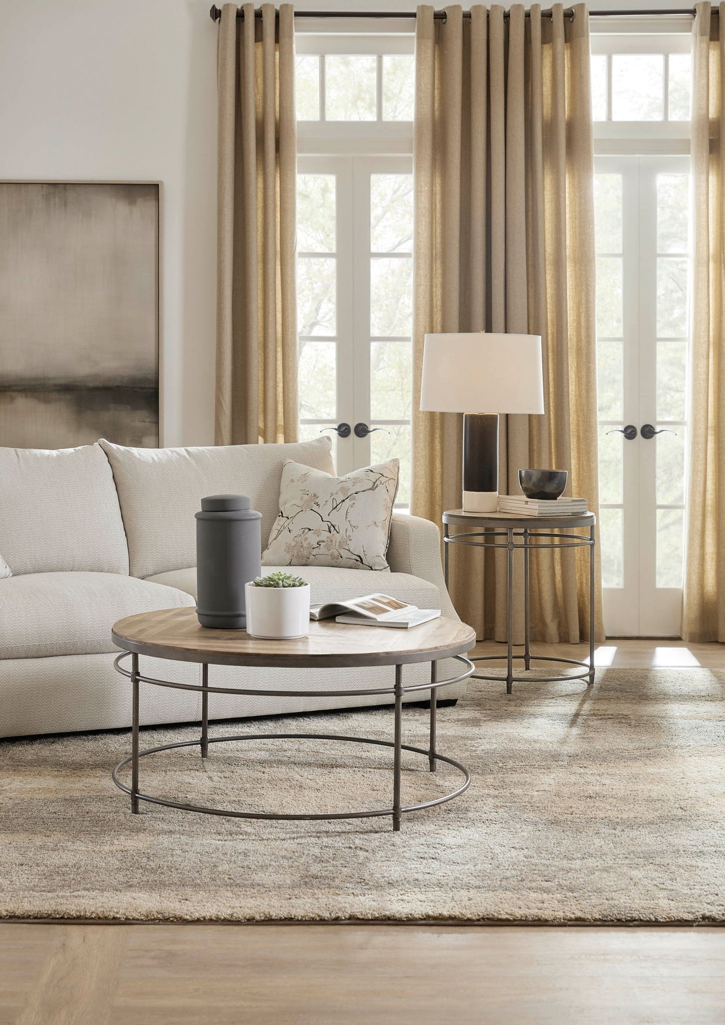 Commerce And Market - Saint Armand Round End Table