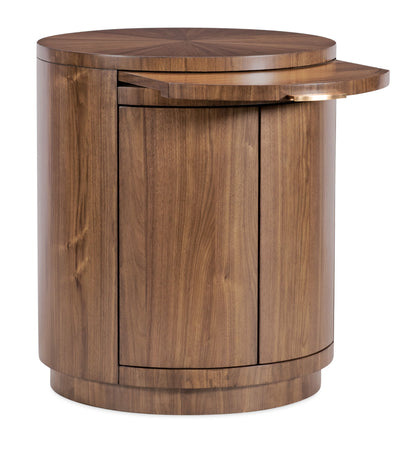 Eleana - Round Nightstand - Medium Wood