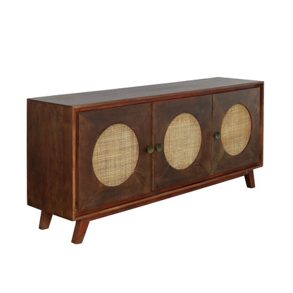 Wesley - Three Door Credenza - Portside Vinegar Brown