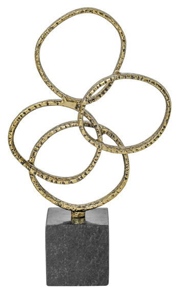 Wellcott - Sculpture - Gold Finish / Black
