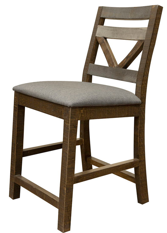 Loft Brown - 24” Barstool - Two Tone Gray / Brown