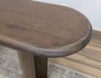 Novus Lodge - Round End Table - Dark Brown