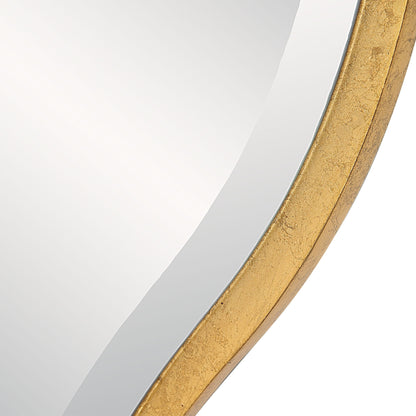 Aneta - Large Round Mirror - Gold