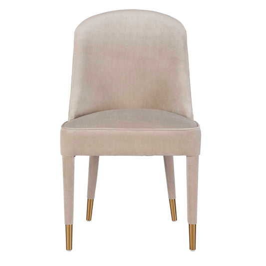Brie - Armless Chair (Set of 2) - Champagne