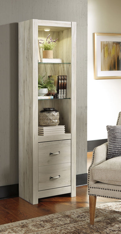 Bellaby - Entertainment Center - TV Stand With Faux Firebrick Fireplace Insert - Whitewash