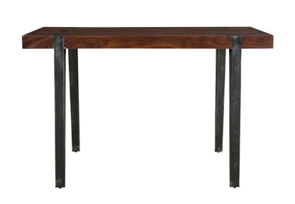 Bradley - Dining Table - Honey Brown / Antique Gunmetal