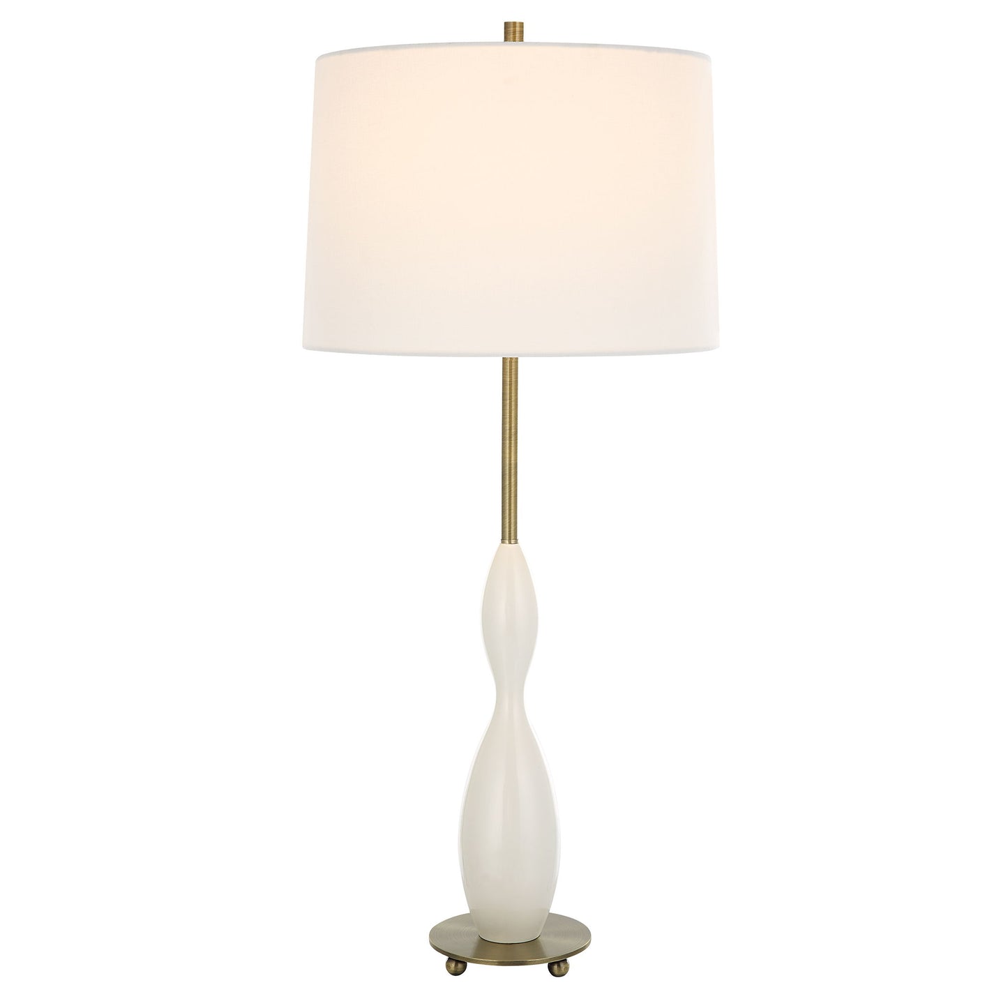 Annora - Glossy Table Lamp - White