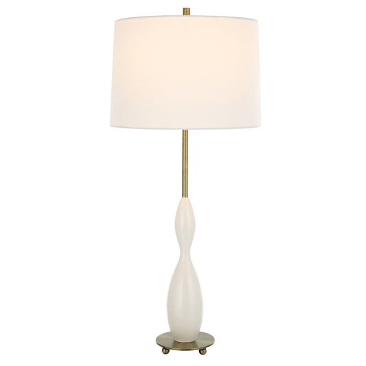 Annora - Glossy Table Lamp - White