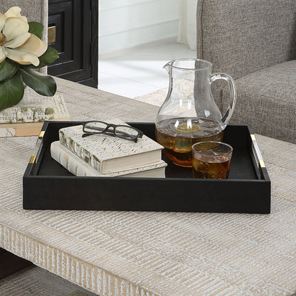 Wessex - Black Shagreen Tray