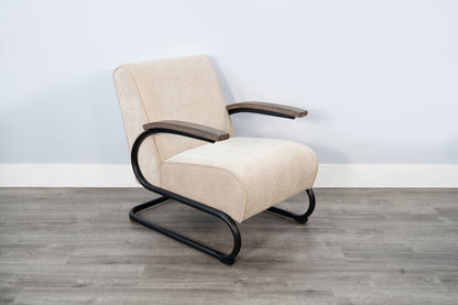 Nash Modern - Industrial Accent Chair With Metal Frame