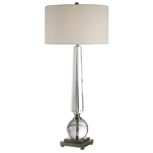 Crista - Crystal Lamp - Pearl Silver