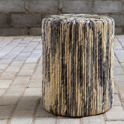 Sunda - Woven Accent Stool - Light Brown