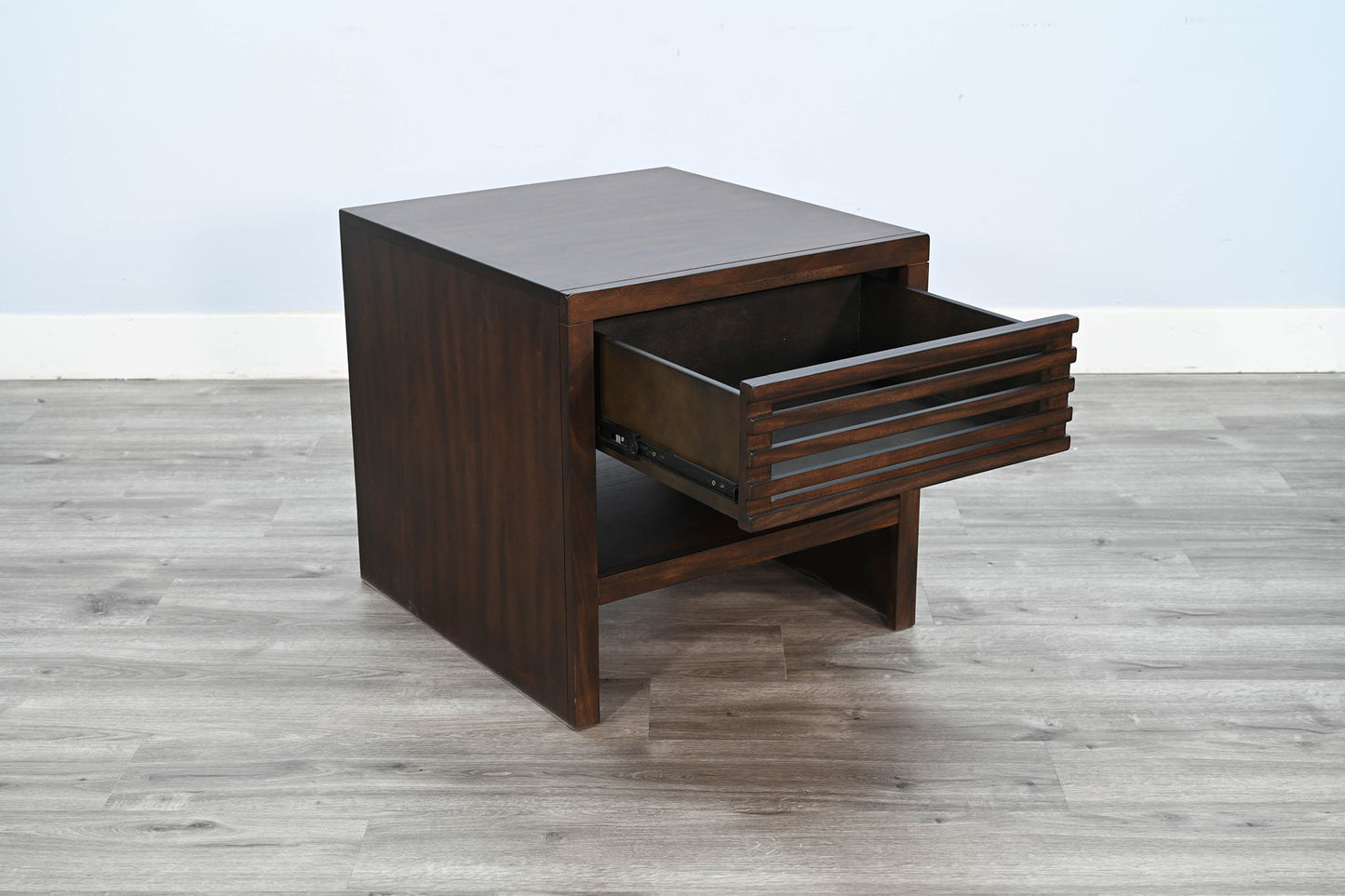 End Table With Drawer - Coffee Bean