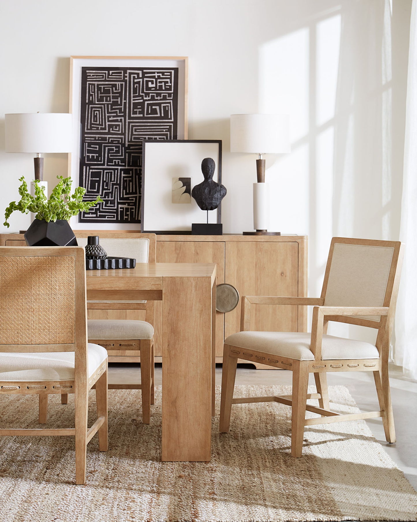 Retreat - Cane Back Side Chair (Set of 2) - Beige
