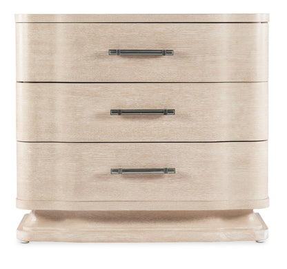 Nouveau Chic - Three Drawer Nightstand - Light Brown