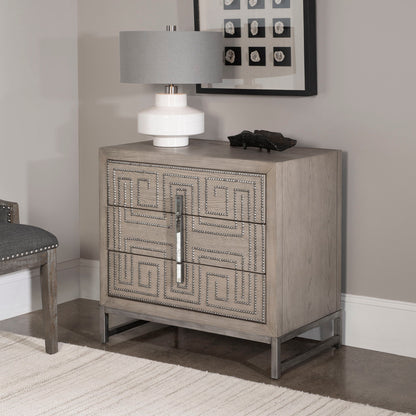 Devya - Accent Chest - Gray Oak