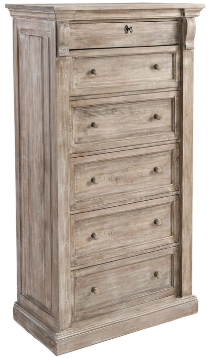 Adelaide - 6 Drawer Chest - Natural Cream Wash