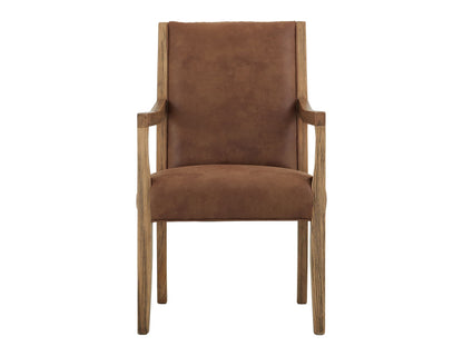 Verona - Upholstered Dining Armchair - Brown