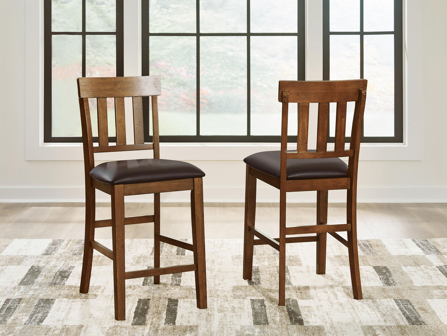 Ralene - Upholstered Barstool (Set of 2) - Medium Brown