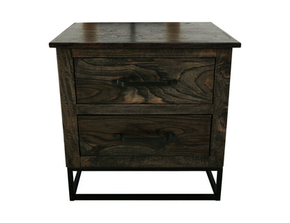 Teak - Nightstand - Oil Black