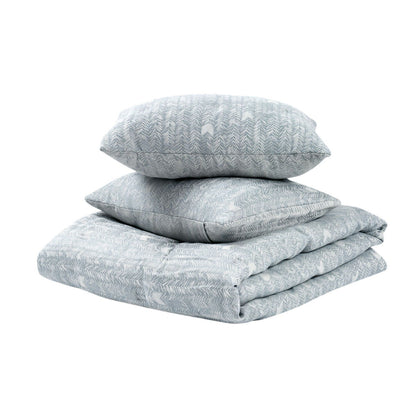 French Herringbone - 3 Piece Comforter Set