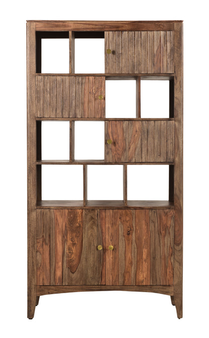 Waverly - Five Door Bookcase - Light Natural Sheesham