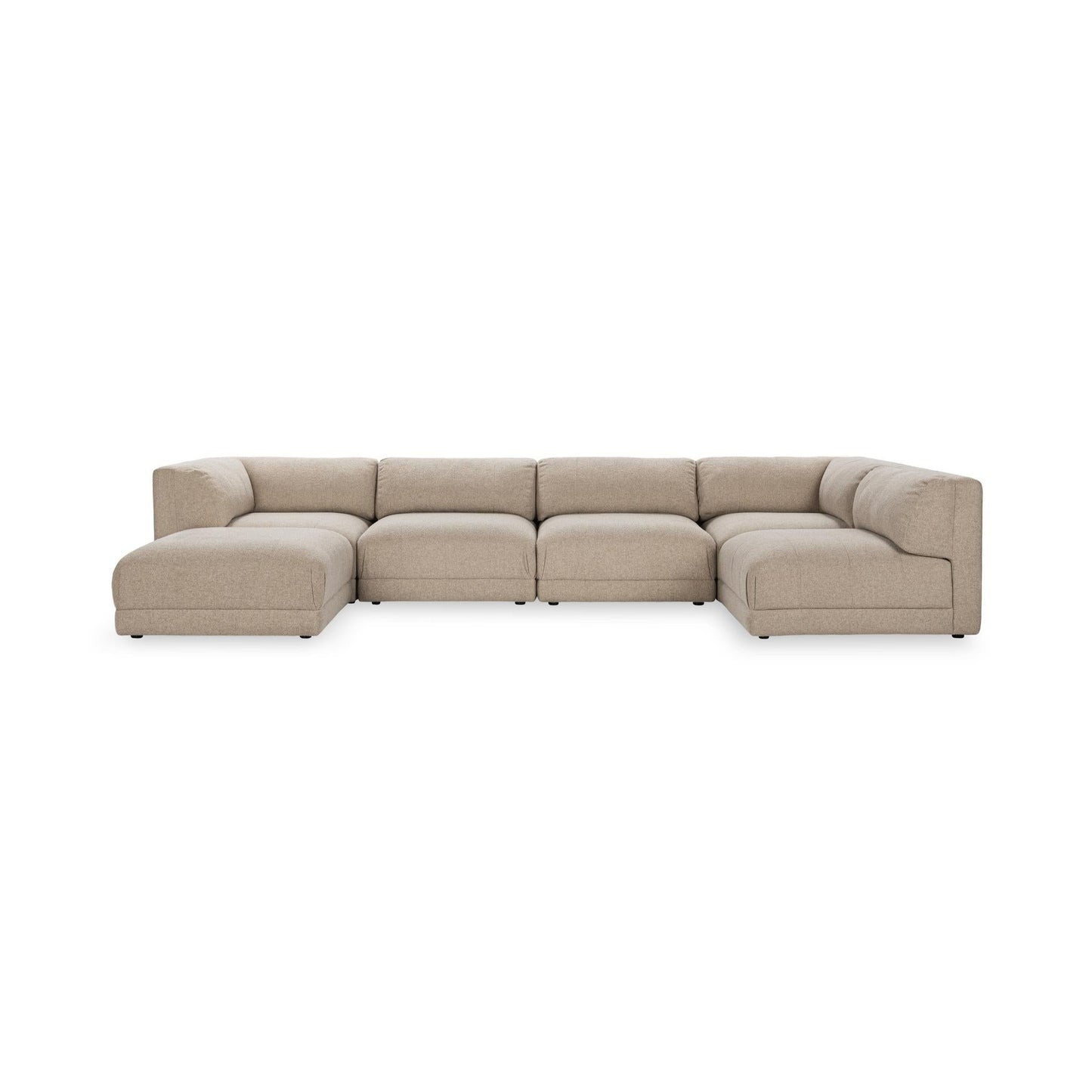 Adalynne - Upholstered 6 Piece Sectional - Buttermilk