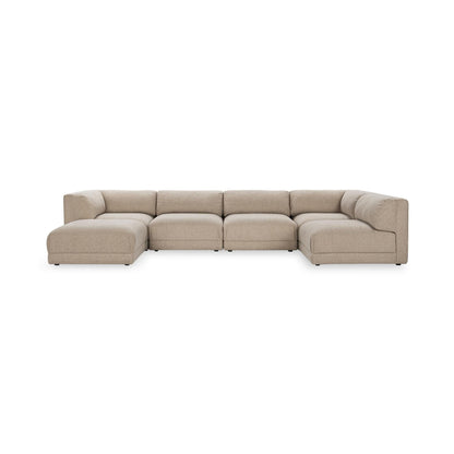 Adalynne - Upholstered 6 Piece Sectional - Buttermilk