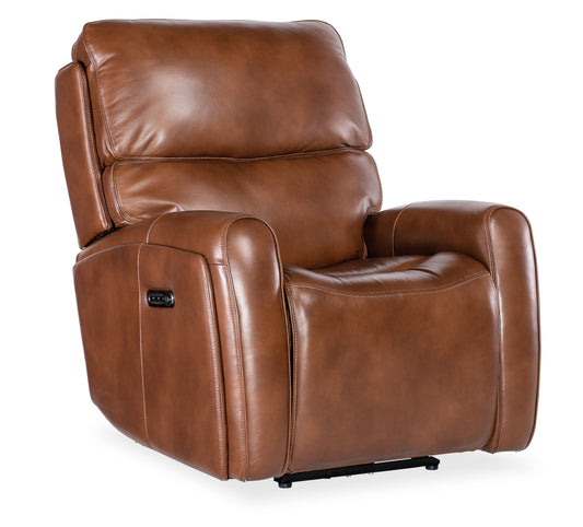 MS - Crosby Zero Gravity Power Recliner With Power Headrest - Brown