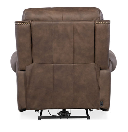 SS - Duncan Power Recliner With Power Headrest & Lumbar - Dark Brown