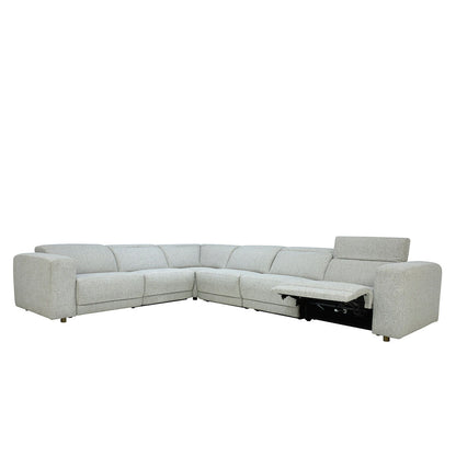 Knoxville - 6 Piece Power Recliner Sectional - Gray