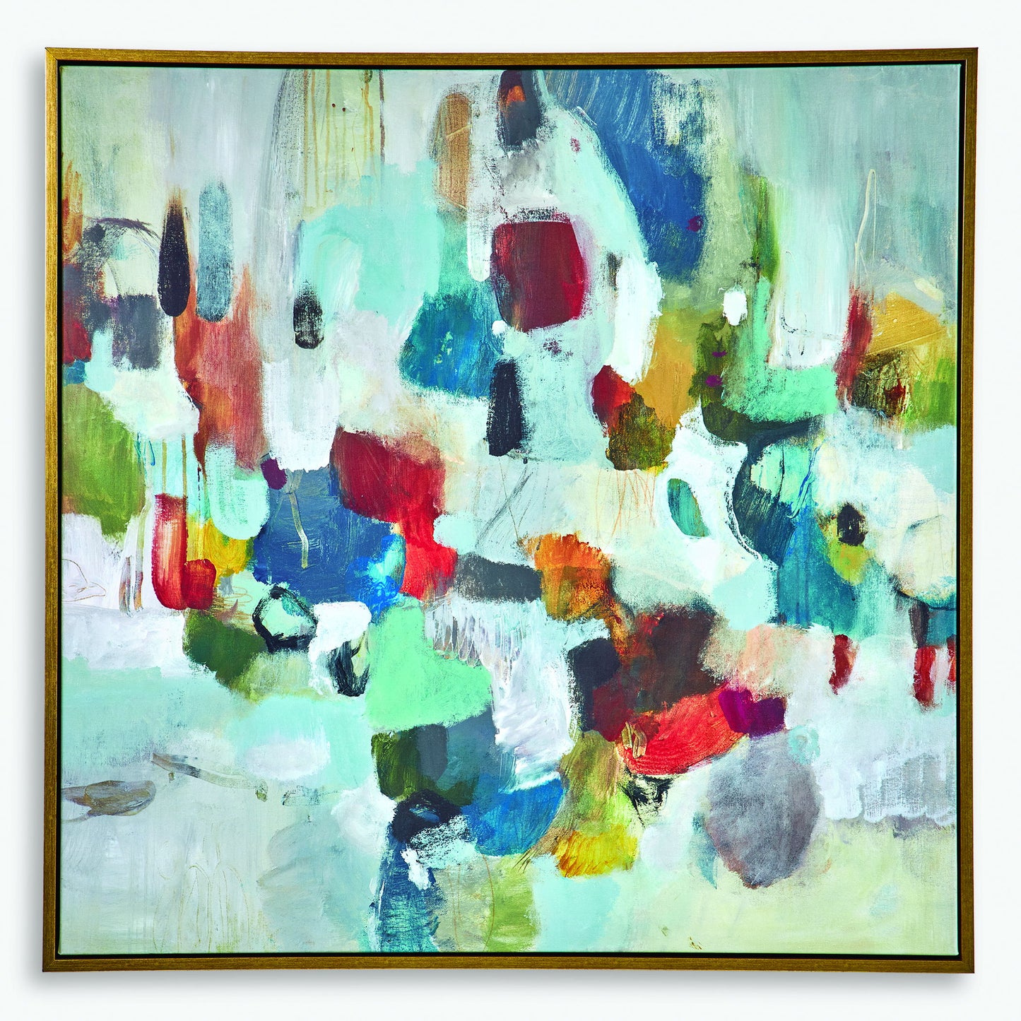 As We Say - Framed Abstract Art - Gray