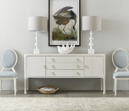 Serenity - Martinique Side Chair (Set of 2) - White / Pearl Silver